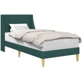 vidaXL Konstrukcija postelje Temno zelena 90 x 200 cm blago, (5000142096) | Shoptok.si