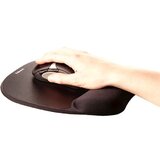 Fellowes memory foam podloga za miško z oporo za zapestje s spominsko peno, črna - 9176501 | Shoptok.si