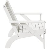 vidaXL Vrtna stolica Adirondack bijela 75x77x77 cm od masivne borovine | shoptok.hr