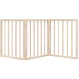 vidaXL Vrata za pse zložljiva 3 paneli 150 cm topolovina | Shoptok.si