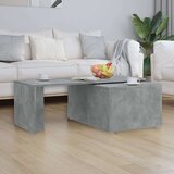  Stolić za kavu siva boja betona 150 x 50 x 35 cm od iverice | shoptok.hr
