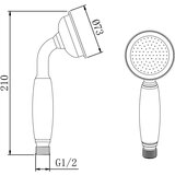Sapho Medeninasta tuš ročka v sijajno srebrni barvi ø 7 cm Epoca – | Shoptok.si