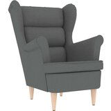  Fotelja tamnosiva 74x84x100 cm od tkanine | shoptok.hr