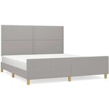  Okvir za krevet s uzglavljem svjetlosivi 180x200 cm od tkanine | shoptok.hr