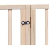 vidaXL Ograda za pse z vrati zložljiva 6 panelov 300 cm topolovina | Shoptok.si