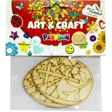 ART & CRAFT Uskršnje dekorativno drveno jaje 2/1 bež