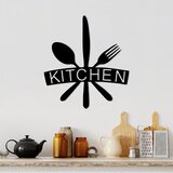 Wallity Zidna dekoracija Kitchen, 68x1.5x66 cm, 1.2 mm, Crna Cene