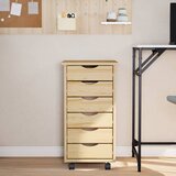  Pokretni ormar s ladicama MOSS Prozirni lak 34 x 39 x 65,5 cm | shoptok.hr