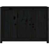  Komoda črna 100x35x74 cm trdna borovina, (20654715) | Shoptok.si