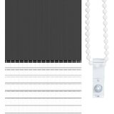 vidaXL idaxl zebra senčilo črna 60x150 cm tkanina širina 55,9 cm poliester | Shoptok.si