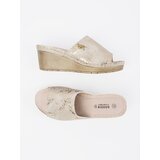 GOODIN Women's taupe wedge flip-flops | shoptok.hr