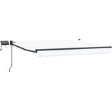 Ručna zlačivna tenda s LED diodama Bijeli 3 x 2 5 m - Antracit Bijeli 3 x 2 5 m | shoptok.hr