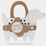Milin Big Wooden Lacing Toy Dog Charlie aktivnostna igrača 15 cm x 20 cm x 0,7 cm 1 kos | Shoptok.si