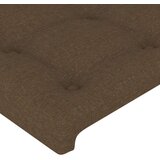  Uzglavlje tamnosmeđe 90x5x118/128 cm od tkanine | shoptok.hr