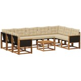  Set vanjskih sofa 10 kom. Prirodna i bež | shoptok.hr