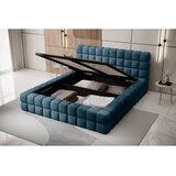 ELTAP Plavi tapecirani bračni krevet s prostorom za odlaganje s podnicom 140x200 cm Dizzle – | shoptok.hr