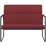  Klupa crvena boja vina 100x64x80 cm od umjetne kože | shoptok.hr