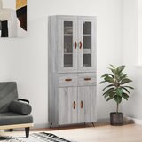 vidaXL Visoka komoda siva sonome 69 5x34x180 cm od konstruiranog drva Cijene
