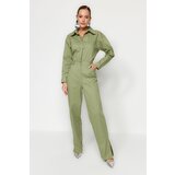 Trendyol Green Gabardine Overalls With Pocket | Shoptok.si