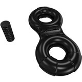 Bathmate Vibe Ring Eight - punjivi, vibrirajući prsten za penis (crni) | shoptok.hr