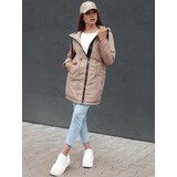 DStreet Women's parka jacket URBANJOY beige | shoptok.hr