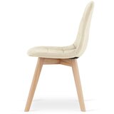 Bora stolica - bež baršun / prirodne noge x 4 | shoptok.hr