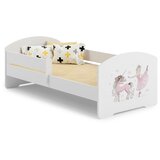 Kobi Furniture Luk - enojna postelja 140x70 z otroško grafiko, komplet ograje, vzmetnica, (20630368) Cene