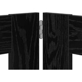  Vrata za pse z stojali 4 pcs Črni hrast 80 x 80 cm, (5000232801) | Shoptok.si