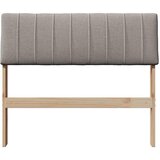  Tapecirani uzglavlje Sivo-smeđa 80 cm Čvrsto borovo drvo | shoptok.hr