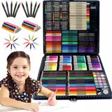 Umjetnički set od 288 komada bojica i flomastera za slikanje  Umjetnički set od 288 komada bojica i flomastera za slikanje Slike