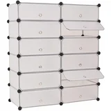 Modularni plastični omar za čevlje - drži 24 parov, zasnova, ki prihrani prostor, (5000347060)