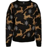 UC Curvy Women's Oversized Christmas Sweater Black/Gold | shoptok.hr