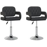 Maison Chic Vrtljivi Jedilni stoli - Vzorci stoli 2 kosa črno umetno usnje A1802, (22031008) | Shoptok.si