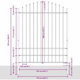  Vrtna Ograda 3 pcs Bijelo 170 x 225 cm Čelik s prahom premazan | shoptok.hr
