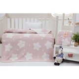 Mijolnir Svijetlo ružičasta deka za bebe od flisa 100x120 cm Star – | shoptok.hr