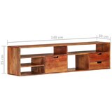 vidaXL TV ormarić 140 x 30 x 35 cm od masivnog bagremovog drva | shoptok.hr