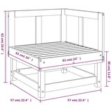  Kutna vrtna sofa od impregnirane borovine | shoptok.hr