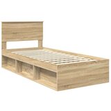  Okvir za krevet s uzglavljem Sonoma hrast 75 x 190 cm | shoptok.hr