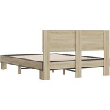  Okvir kreveta boja hrasta 120x200 cm konstruirano drvo i metal | Eponuda.ba