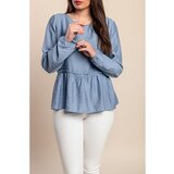 Fenzy Plus Size Bluza Dugih Rukava, Svijetloplava Cijene
