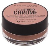 Maybelline FaceStudio Chrome osvetljevalec v gelu 9,5 ml odtenek 30 Metallic Bronze | Shoptok.si
