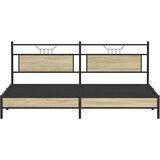  Metalni okvir kreveta bez madraca boja hrasta sonome 193x201 cm | Eponuda.ba