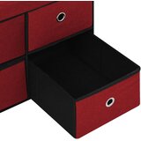  Sklopiva klupa za pohranu boja vina 76x38x38 cm umjetno platno | shoptok.hr