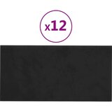  Zidne ploče 12 kom crni 60 x 30 cm baršunaste 2 16 m² | shoptok.hr