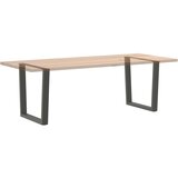  Noge jedilne mize V-oblika 2 kosa Antracit 90x(72-73,3)cm Jeklo | Shoptok.si