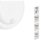 Telefunken LED spoljašnje zidno svetlo sa senzorom, 12W/230V, IP44, belo | Eponuda.com