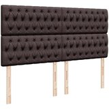 vidaXL Otomanski posteljni okvir z vzmetnico temno rjava 180x200 cm | Shoptok.si