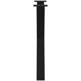 vidaXL Noge za blagovaonski stol u obliku slova X, 3 kom, crne, 70 x (72-73) cm, čelik | shoptok.hr