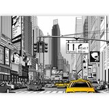  Foto tapeta - Comic book city - New York street in pop art style 350x256 Premium Cijene