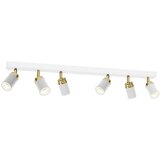 SPOT svetiljka RENO 6xGU10/60W/230V bela/zlatna | Eponuda.com